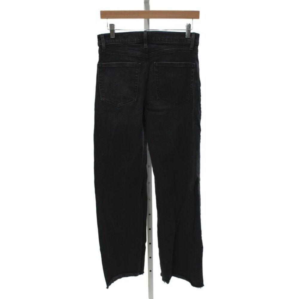 Rivete Women Straight Jeans Black High Rise Cotton Size 25